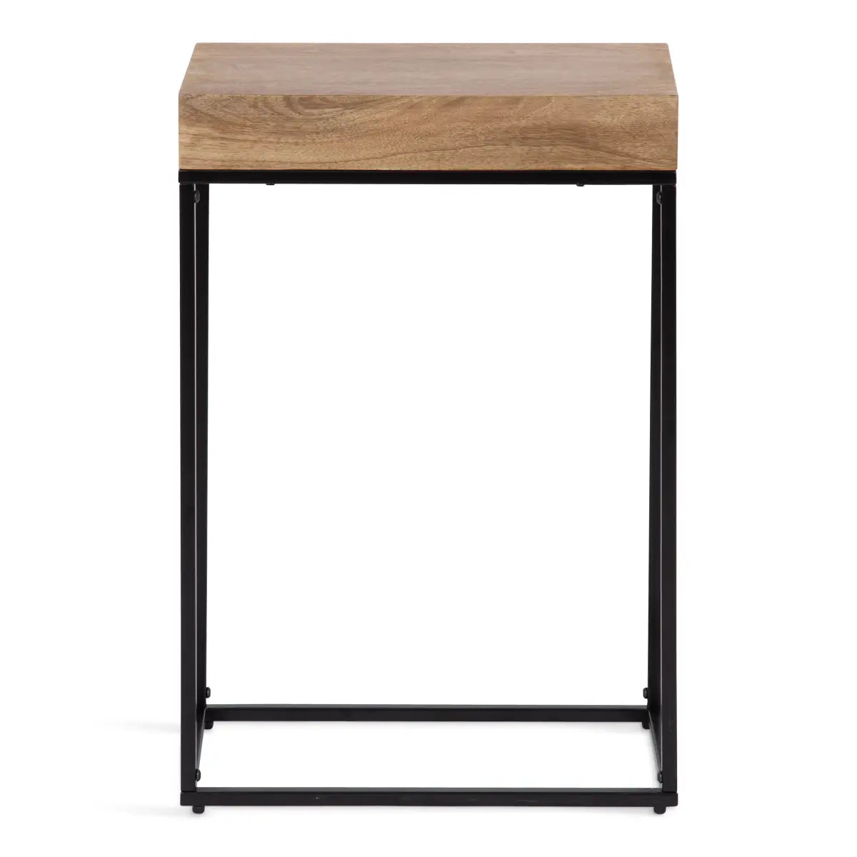 Karlsen Wood and Metal Slim Side Table - kateandlaurel