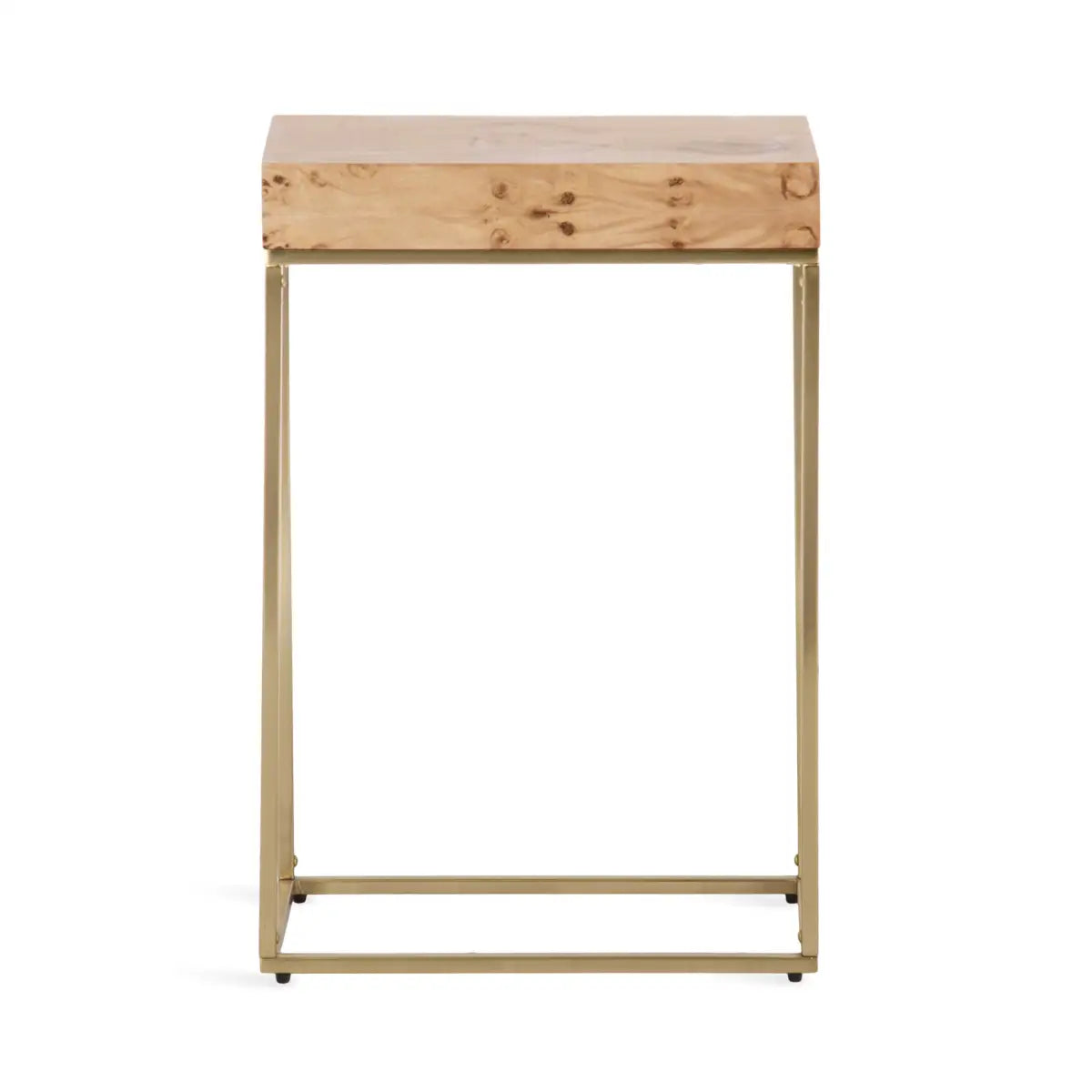 Karlsen Wood and Metal Slim Side Table - kateandlaurel