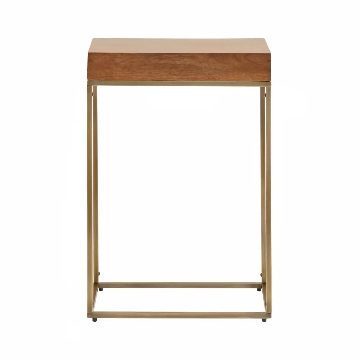Karlsen Wood and Metal Slim Side Table - kateandlaurel