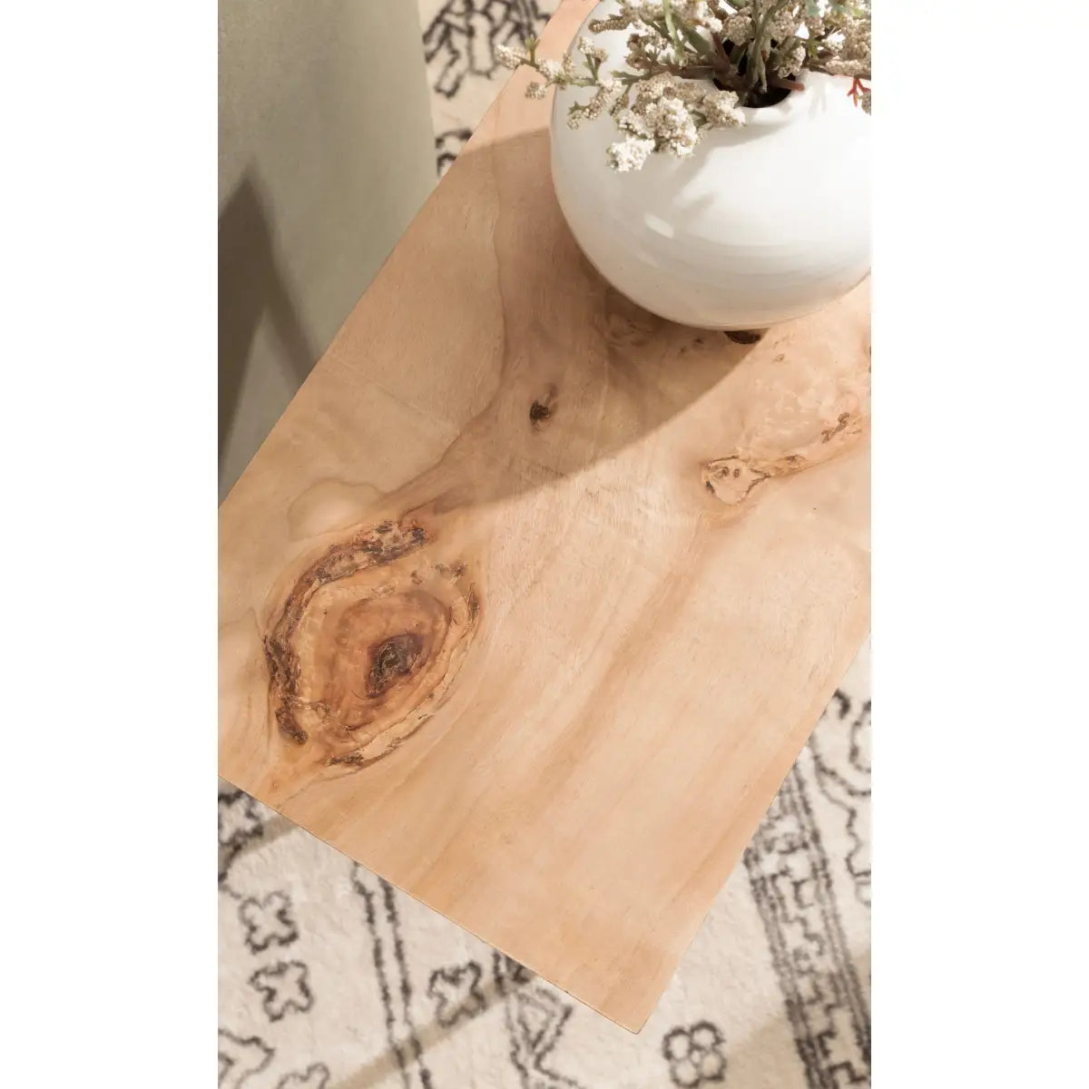 Karlsen Wood and Metal Slim Side Table - kateandlaurel