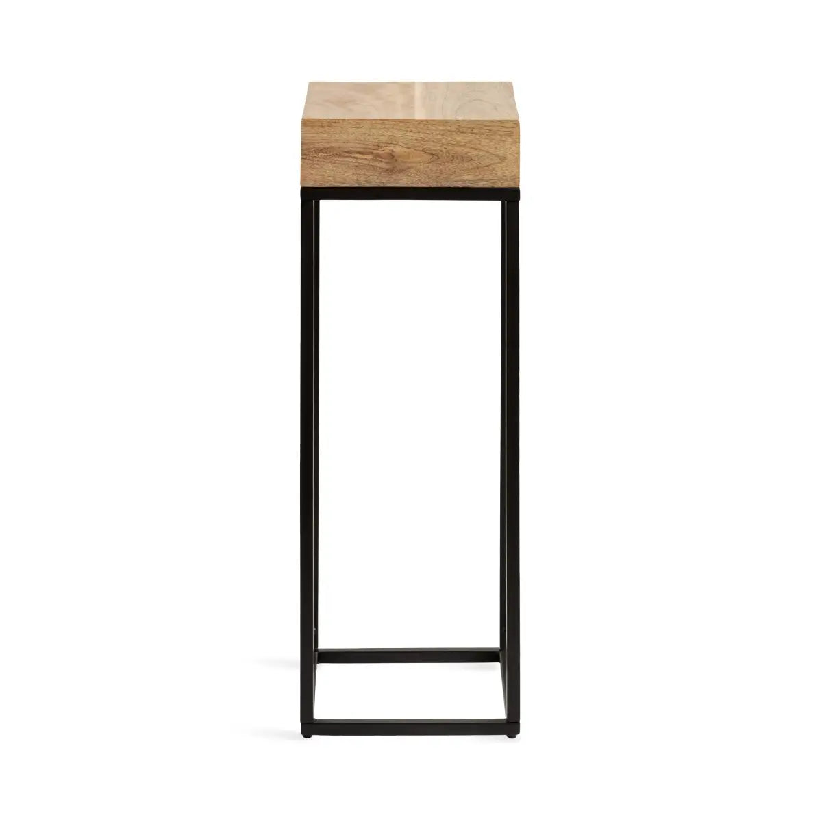 Karlsen Wood and Metal Slim Side Table - kateandlaurel