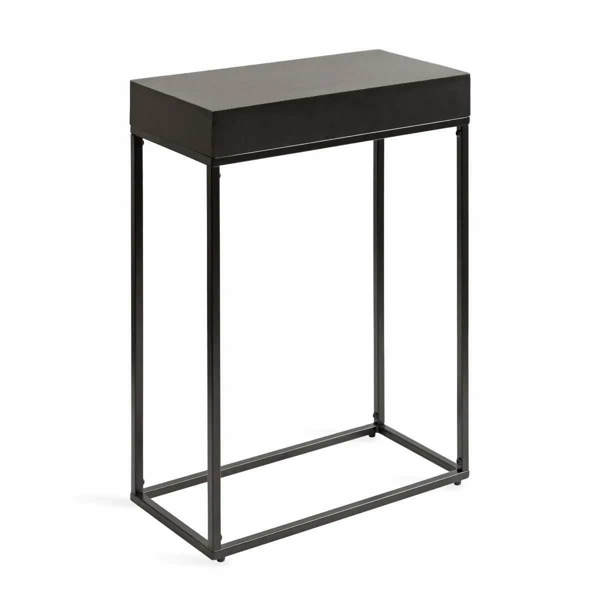 Karlsen Wood and Metal Slim Side Table - kateandlaurel