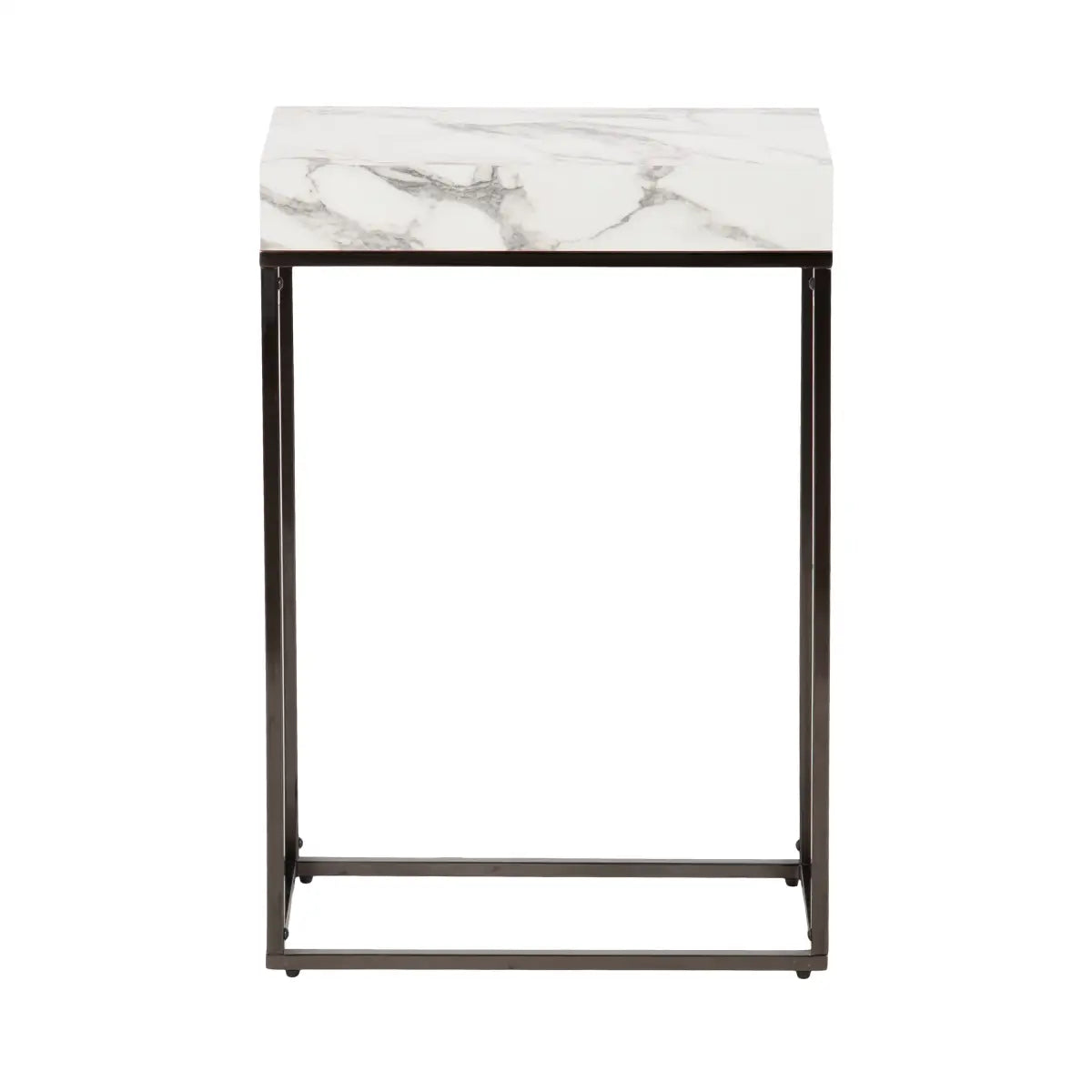 Karlsen Wood and Metal Slim Side Table - kateandlaurel