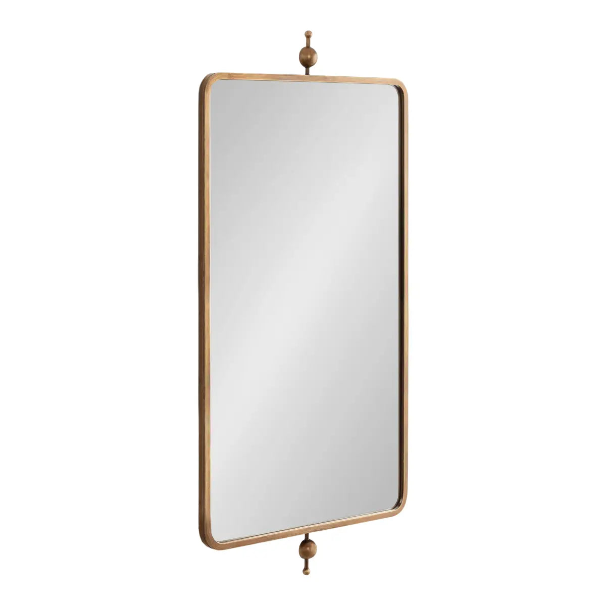 Kasota Metal Framed Mirror - Gold / 20x41 - kateandlaurel
