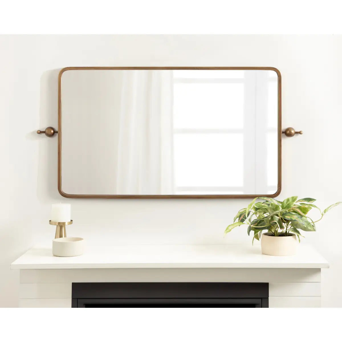 Kasota Metal Framed Mirror - kateandlaurel
