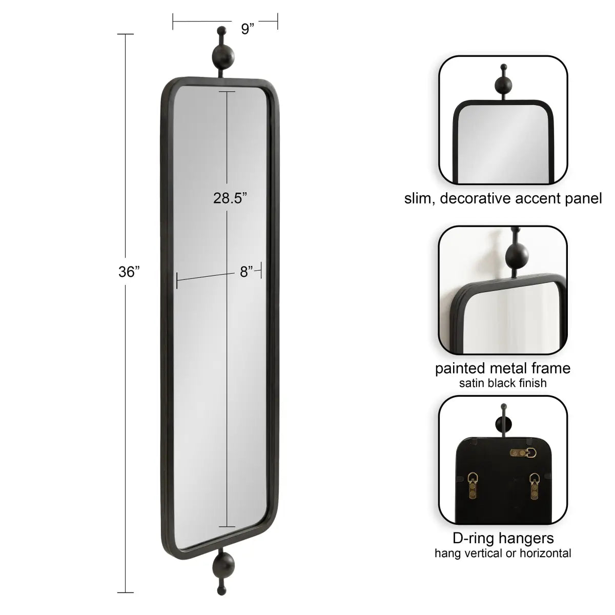 Kasota Metal Framed Mirror - kateandlaurel