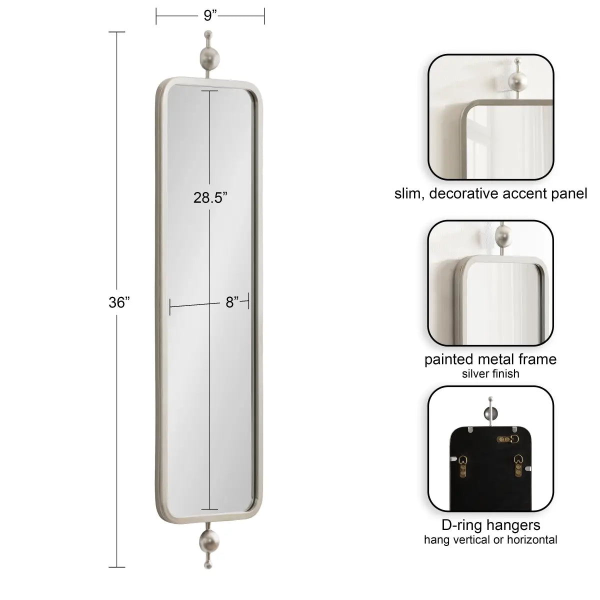 Kasota Metal Framed Mirror - kateandlaurel