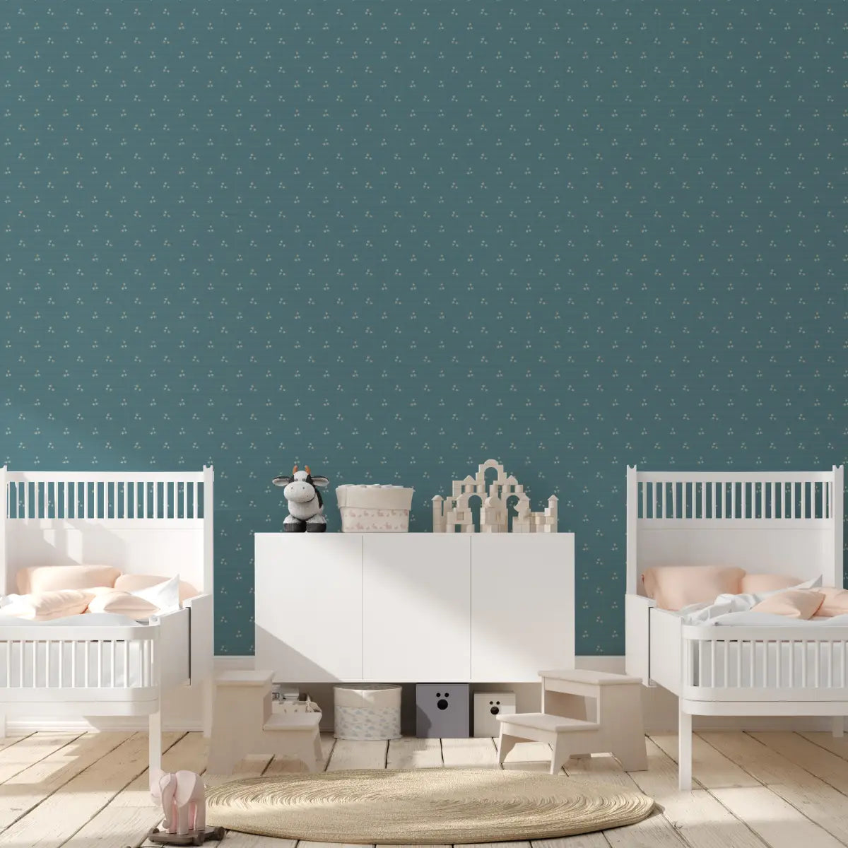 Katie Wallpaper - Mini Flowers Dots - by Megan Cabaj - Loomwell Home Goods