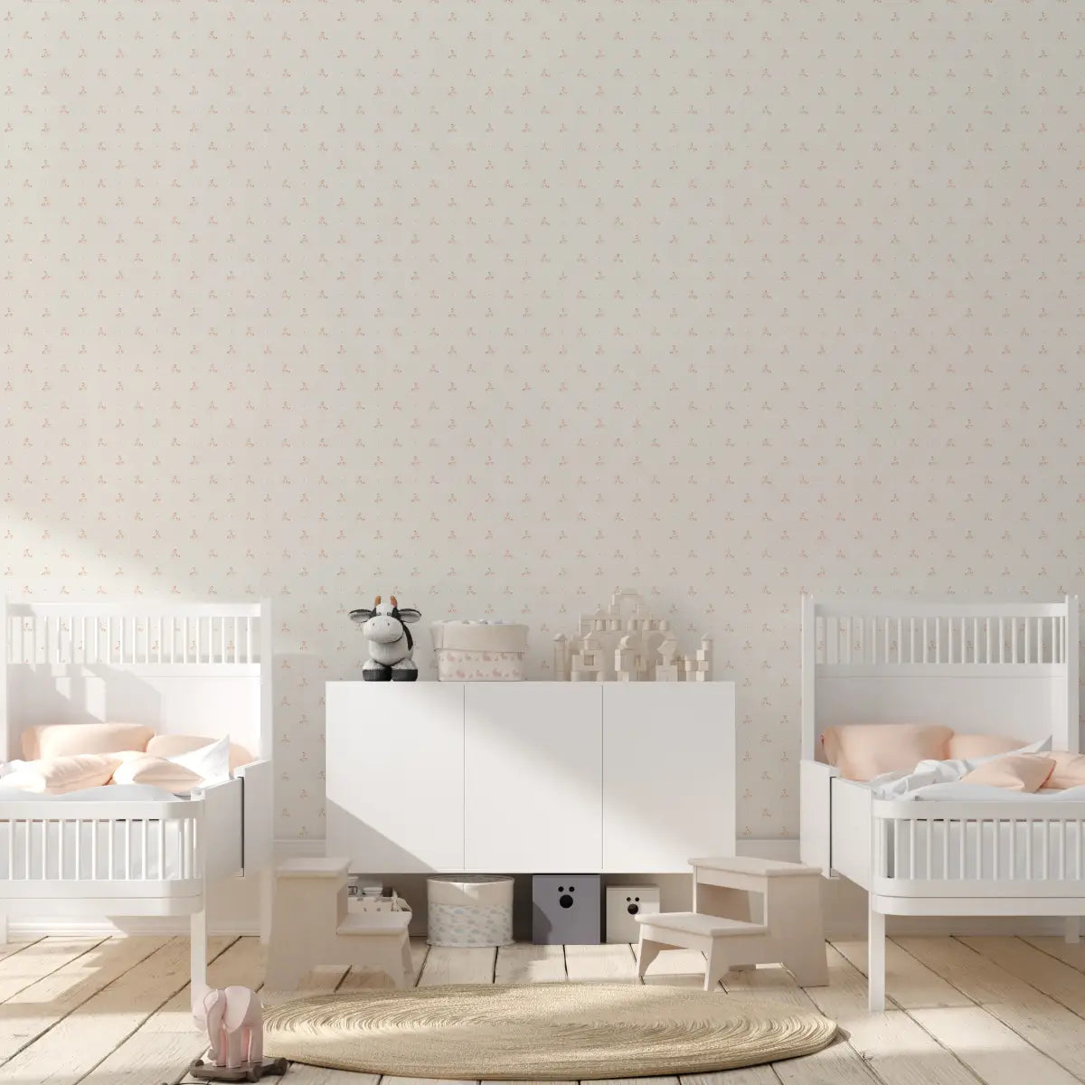 Katie Wallpaper - Mini Flowers Dots - by Megan Cabaj - Loomwell Home Goods