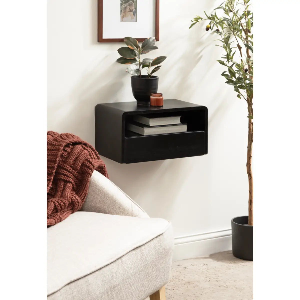 Kato Floating Side Table - Wall Mount - kateandlaurel