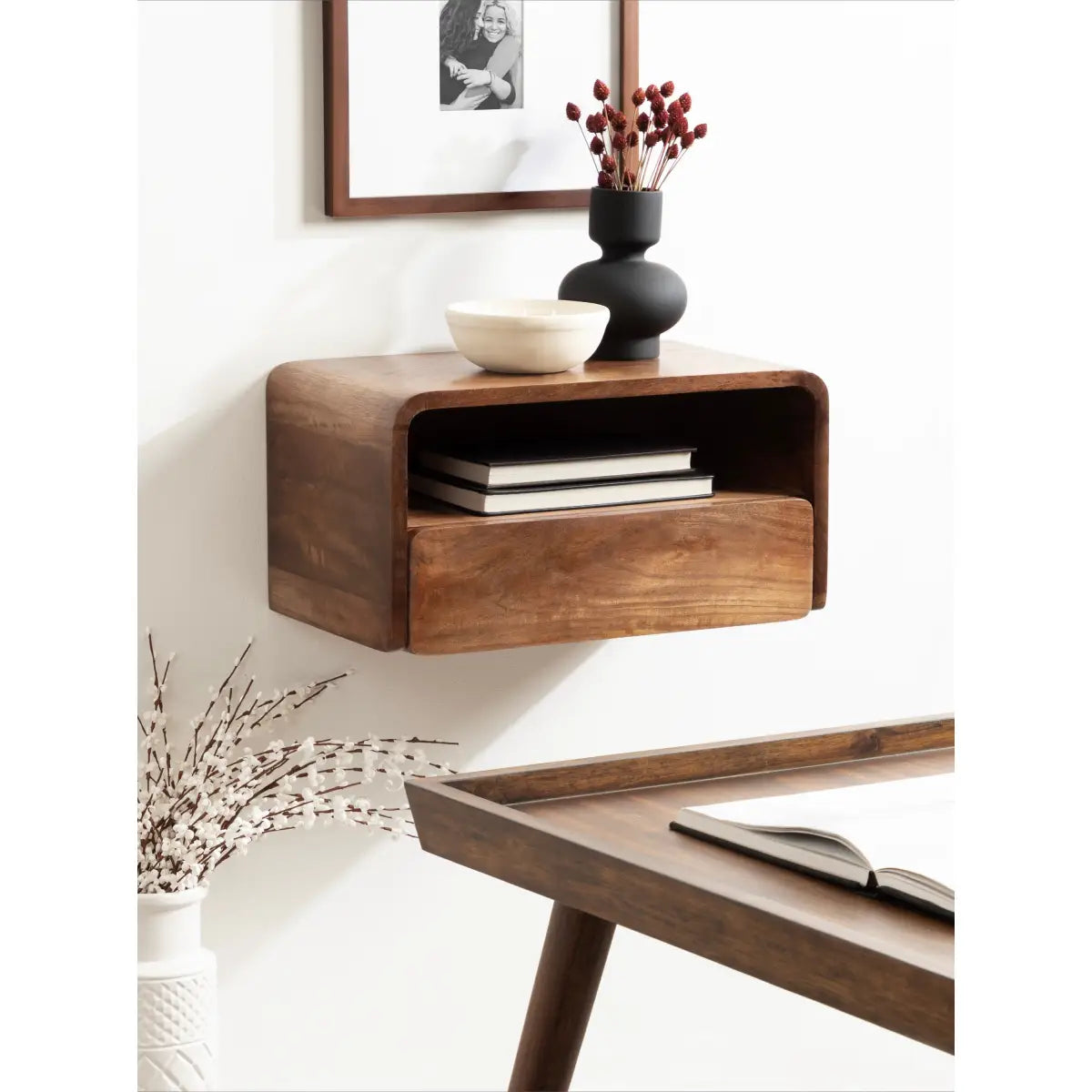 Kato Floating Side Table - Wall Mount - kateandlaurel