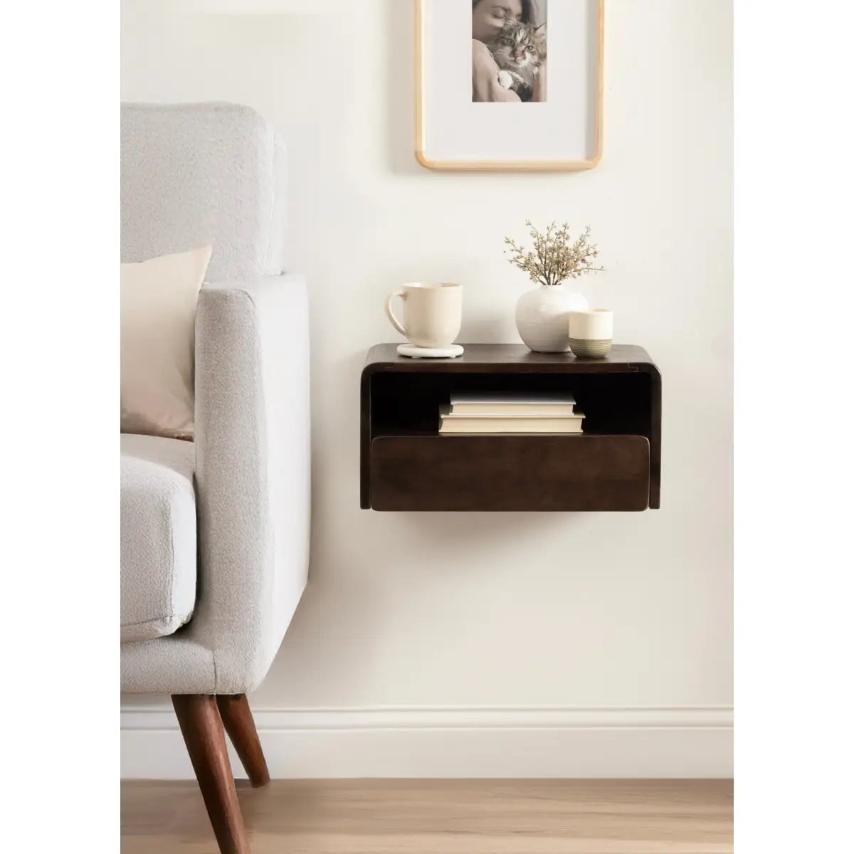 Kato Floating Side Table - Wall Mount - kateandlaurel