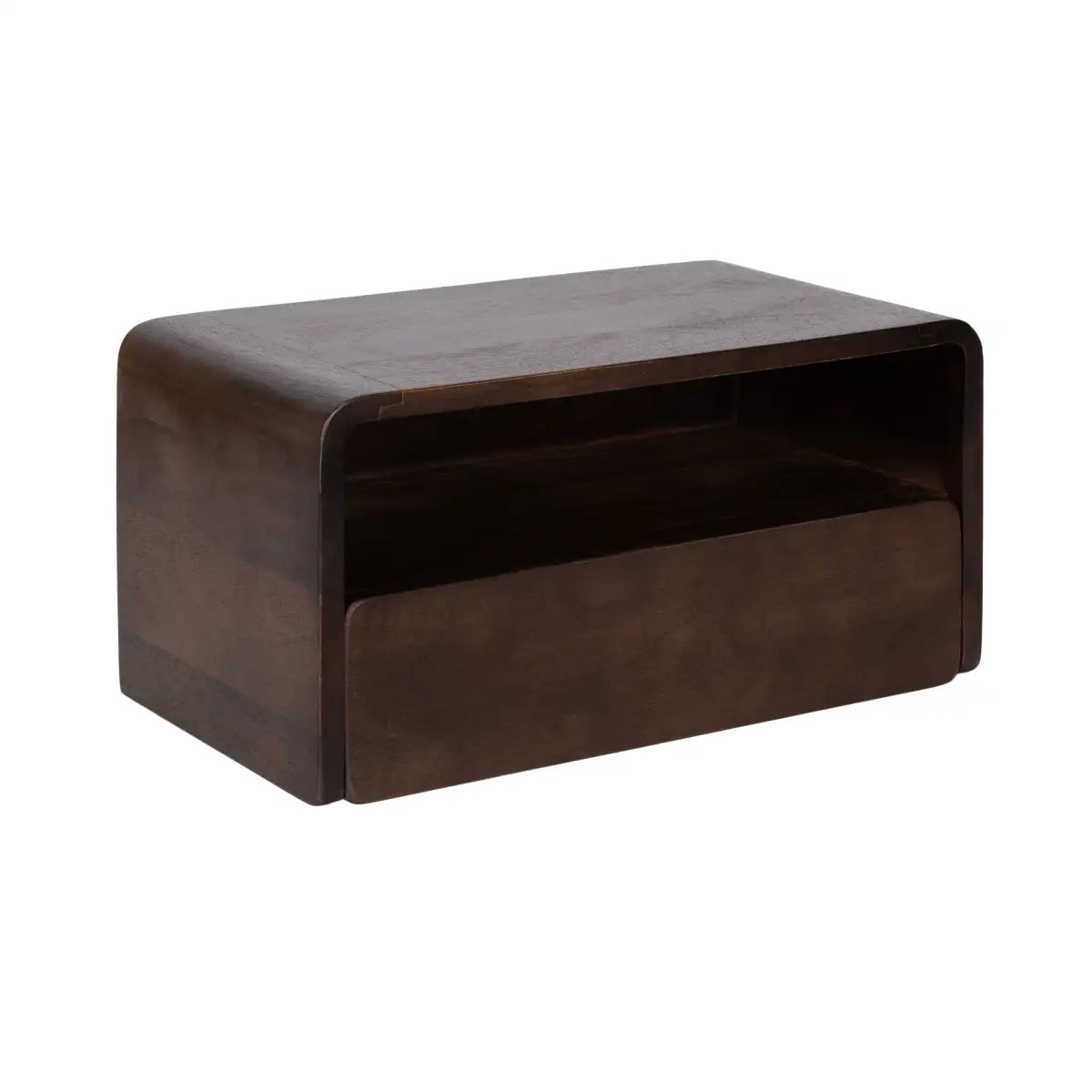 Kato Floating Side Table - Wall Mount - Dark Brown - kateandlaurel