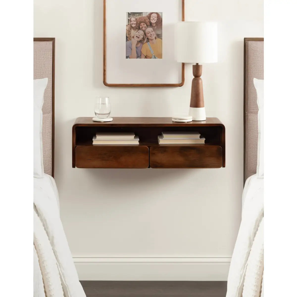 Kato Wood Floating Console Table - Wall Mount - kateandlaurel