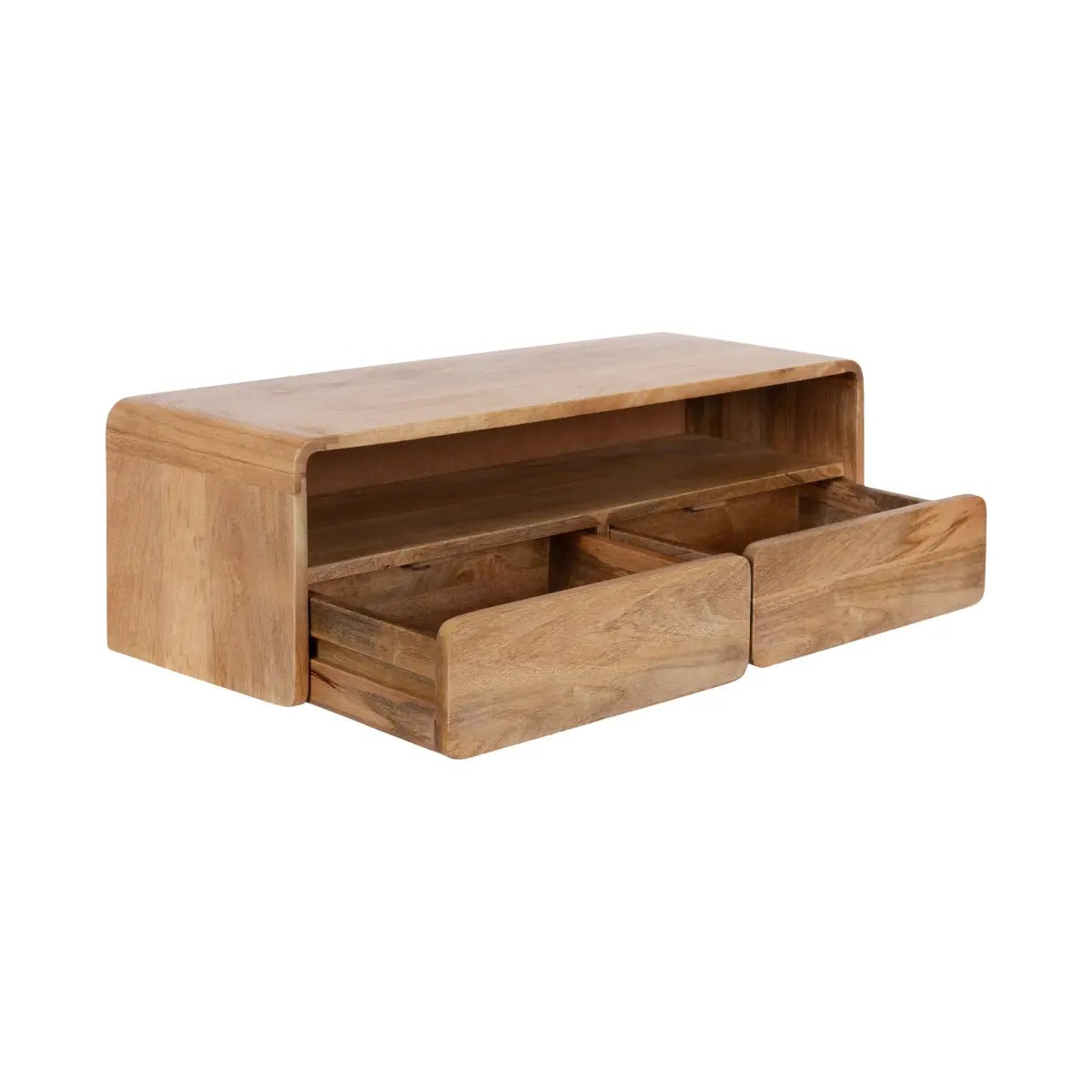 Kato Wood Floating Console Table - Wall Mount - kateandlaurel