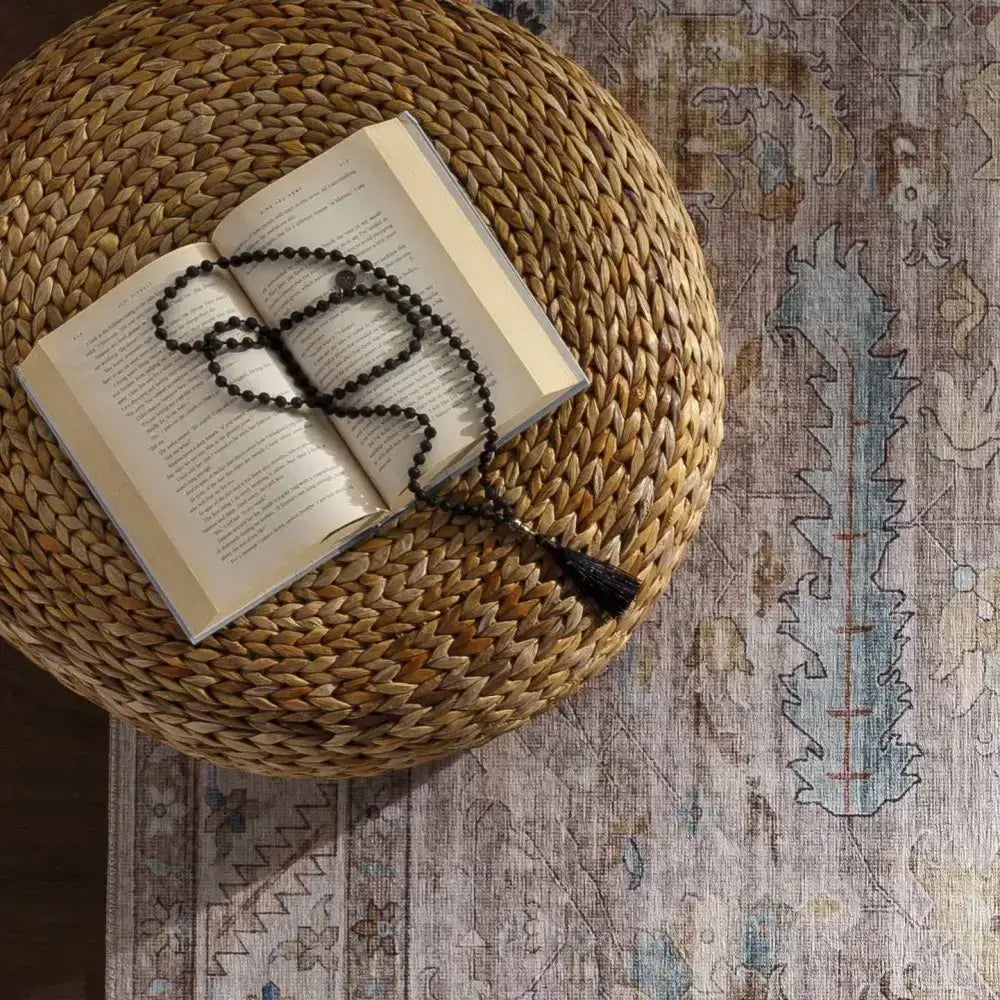 Kaumakani Jute Pouf - 20’’ x 20’’ x 16’’ Cylinder - Boutique Rugs