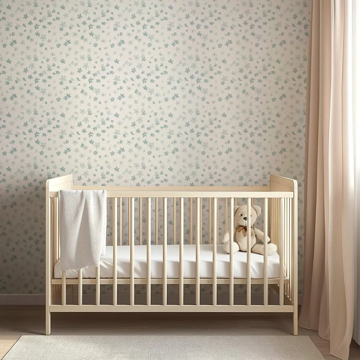 Kaye Wallpaper - Sweet Petite Blooms for Baby - by Megan Cabaj - Loomwell Home Goods