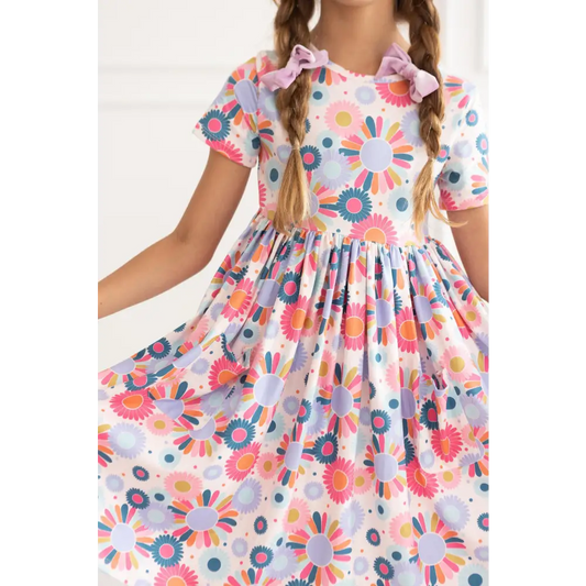 Keep Growing S/S Pocket Twirl Dress - Mila & Rose ®