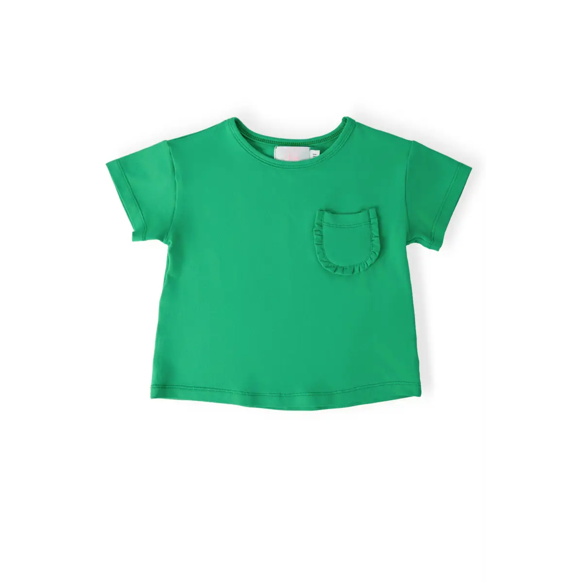 Ruffle Pocket Tee - Kelly Green - 6-12M - Mila & Rose ®