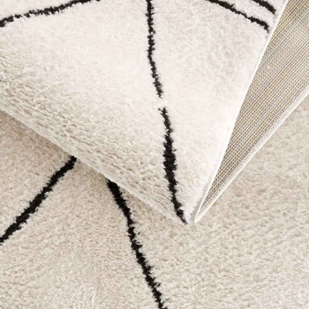 Keone Black & White Area Rug - Boutique Rugs