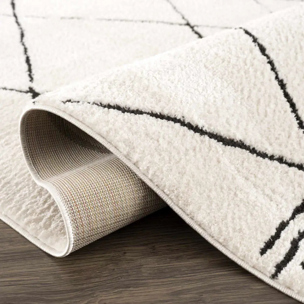 Keone Black & White Area Rug - Boutique Rugs