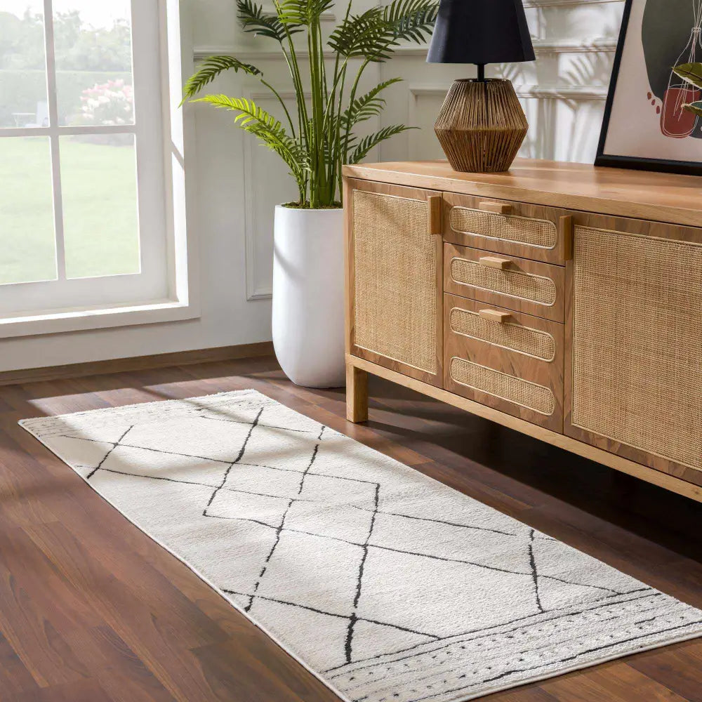 Keone Black & White Area Rug - Boutique Rugs