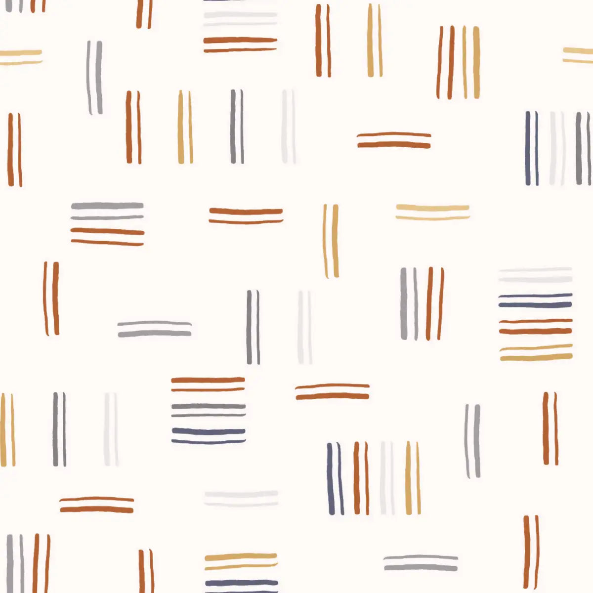 Keren Wallpaper - Line Geometric Pattern - Sample 1 foot by 1 foot - Loomwell Home Goods
