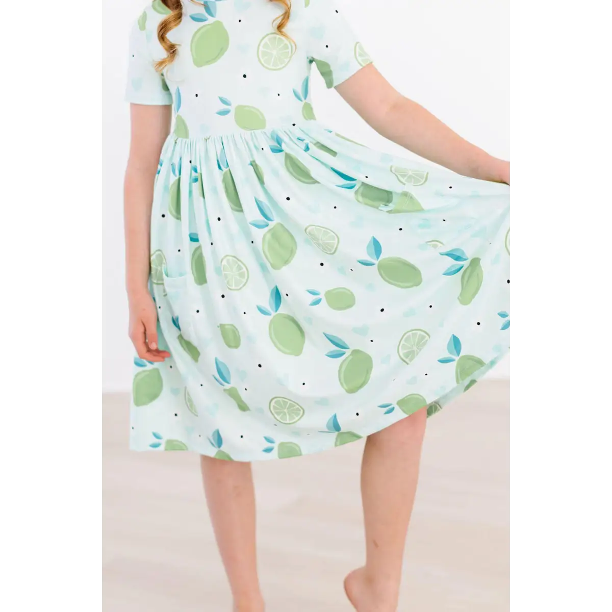 Key Lime Cutie S/S Pocket Twirl Dress - Mila & Rose ®