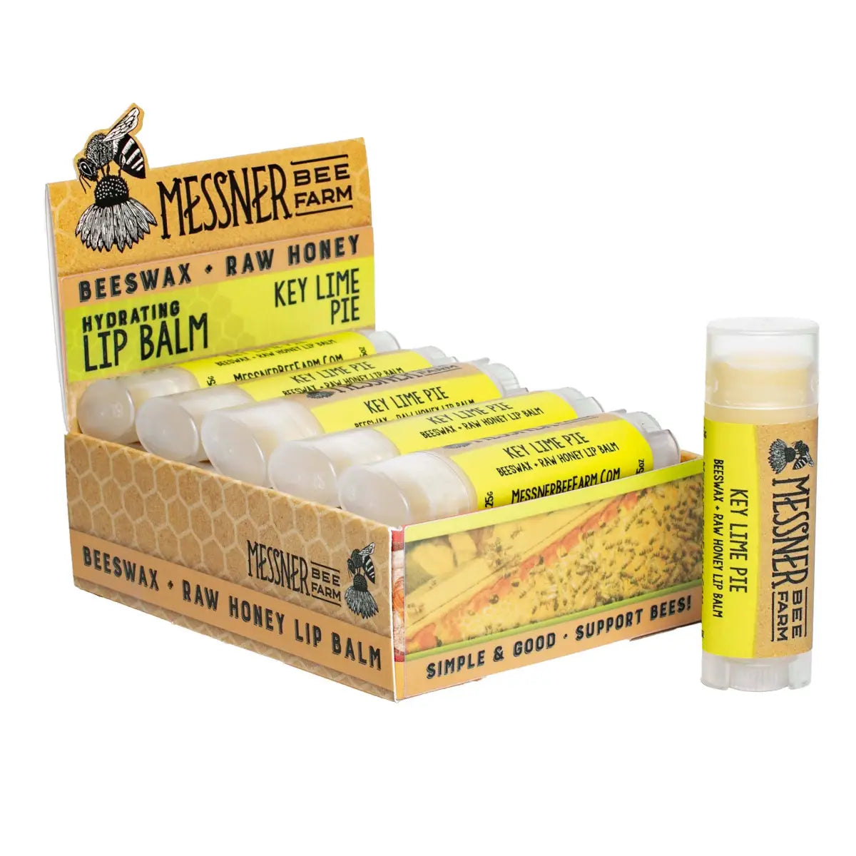 Lip Balm - Key Lime Pie - Handmade with Beeswax - Messner Bee Farm