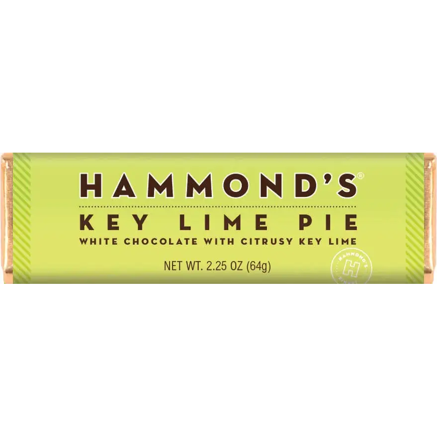 Key Lime - White Chocolate Candy Bar - Hammond’s Candies