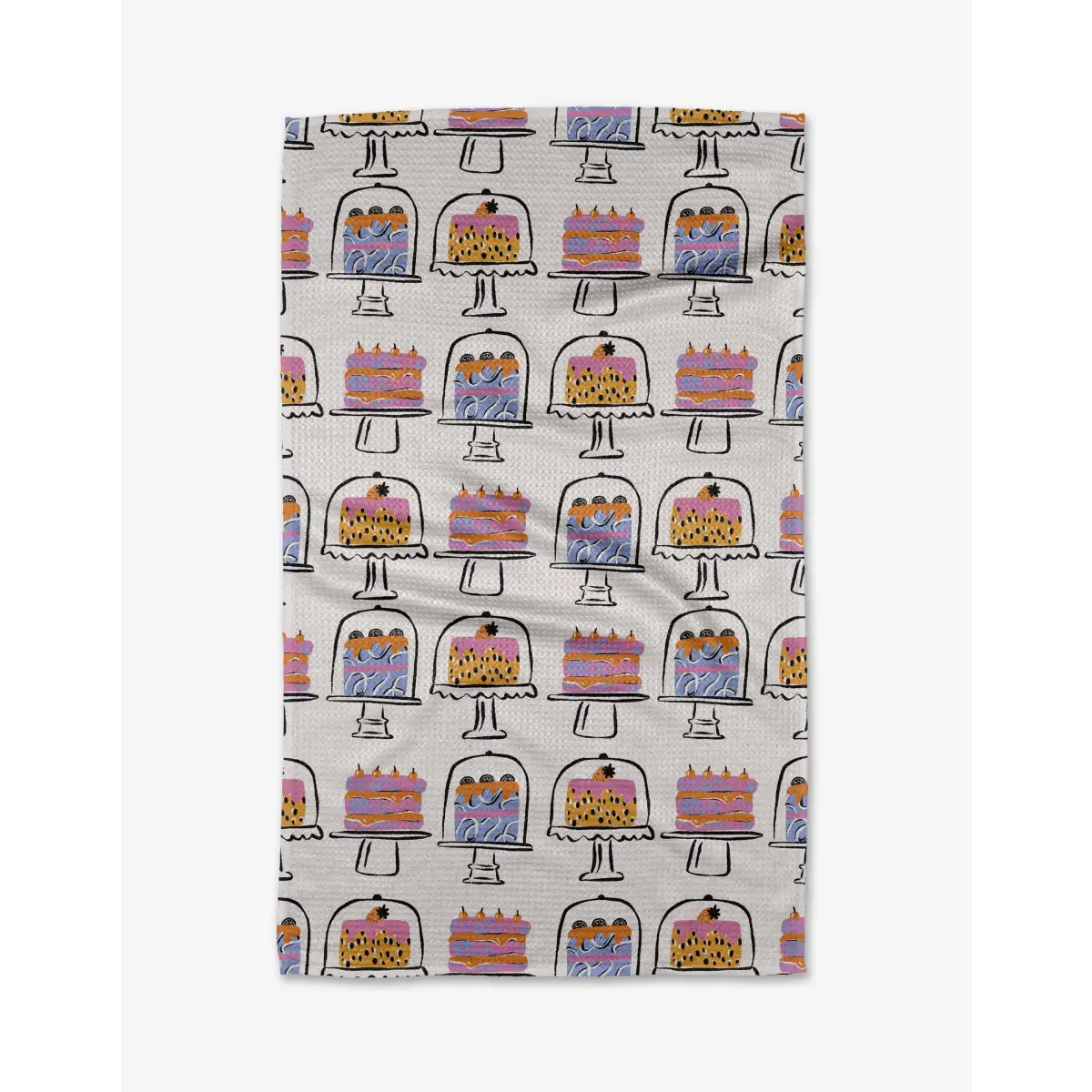 Kitchen Tea Towel - Cakes in the Window - Geometry