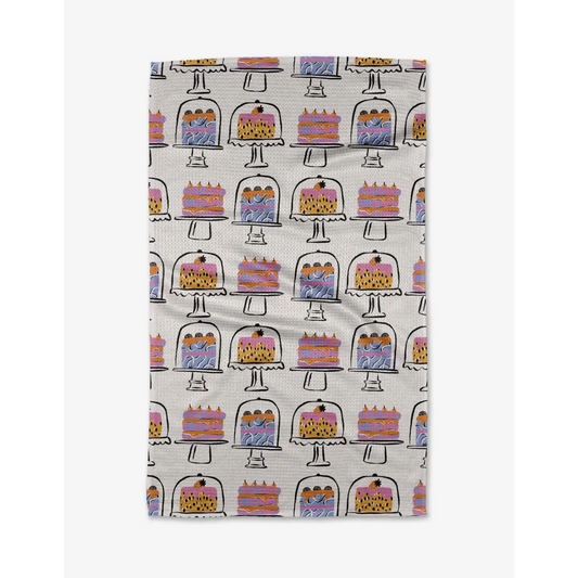 Kitchen Tea Towel - Cakes in the Window - Geometry