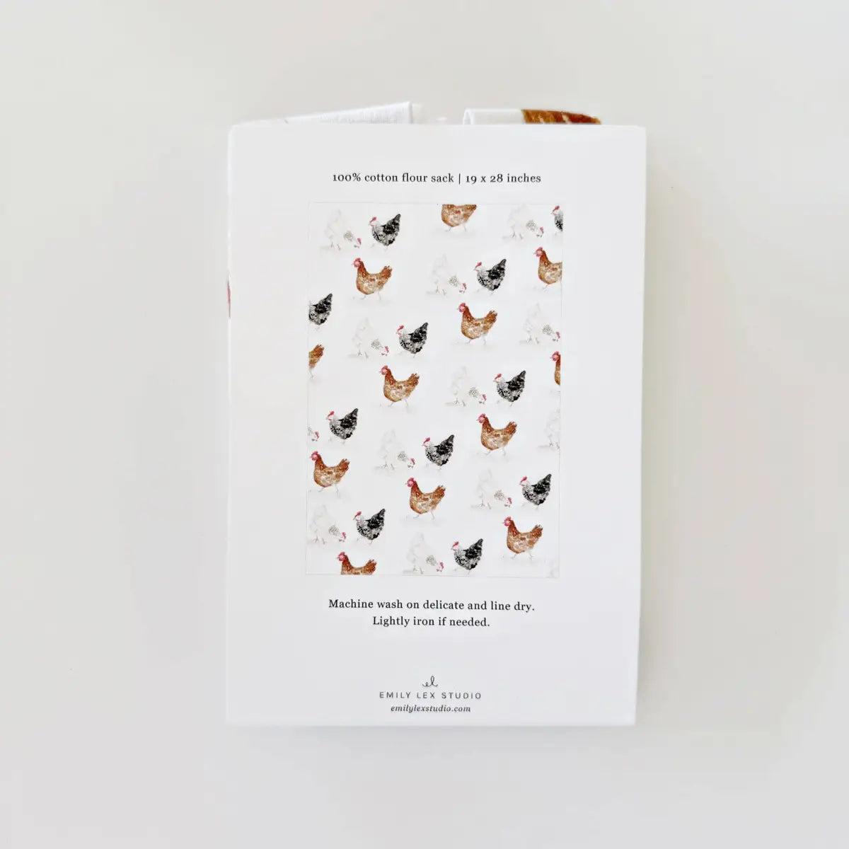 Kitchen Tea Towel - Chickens - by Emily Lex - emily lex studio