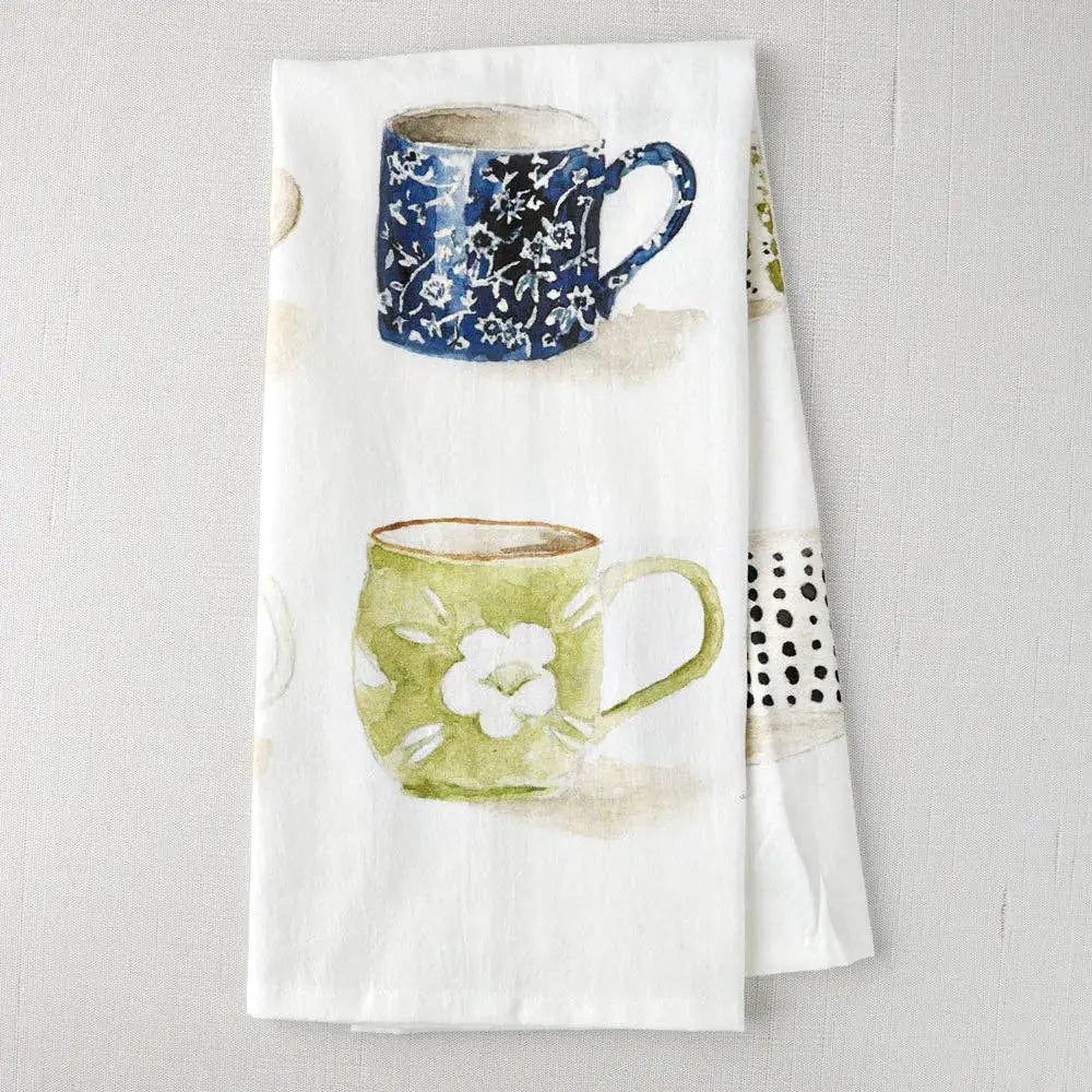 Kitchen Tea Towel - Mugs - emily lex studio