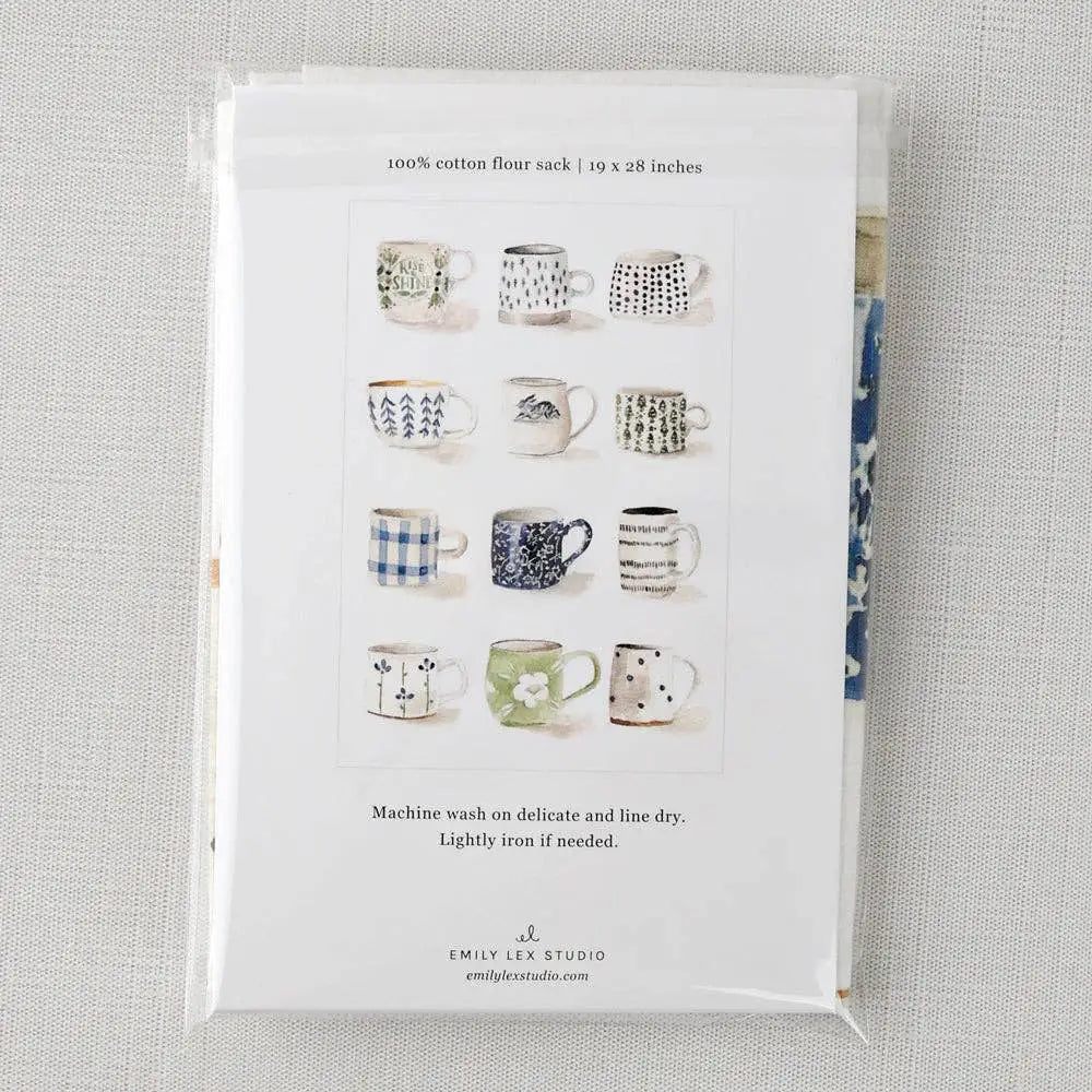 Kitchen Tea Towel - Mugs - emily lex studio