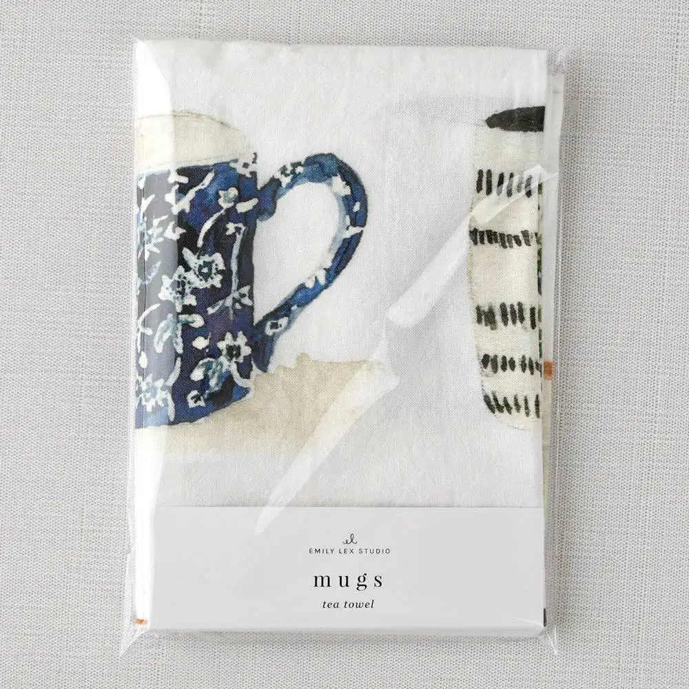 Kitchen Tea Towel - Mugs - emily lex studio