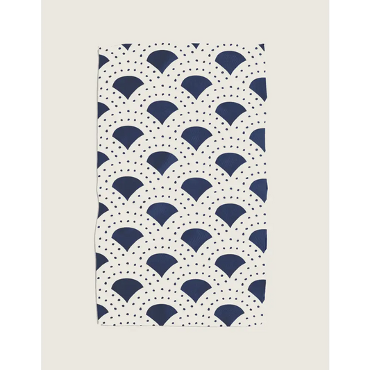 Kitchen Towel - About to Rise - Navy Geometric - Geometry