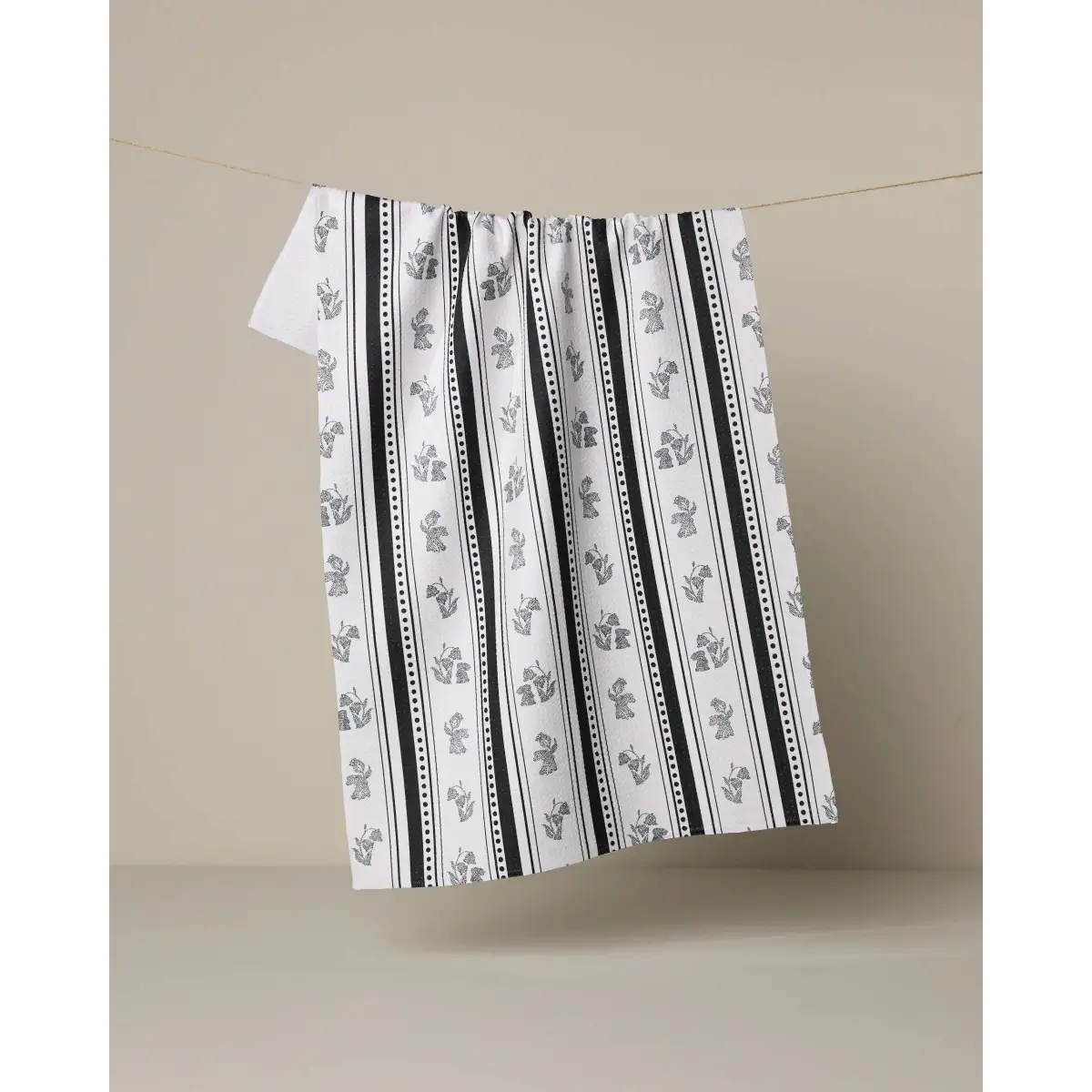 Kitchen Towel - Bunny Dots Stripe - Geometry