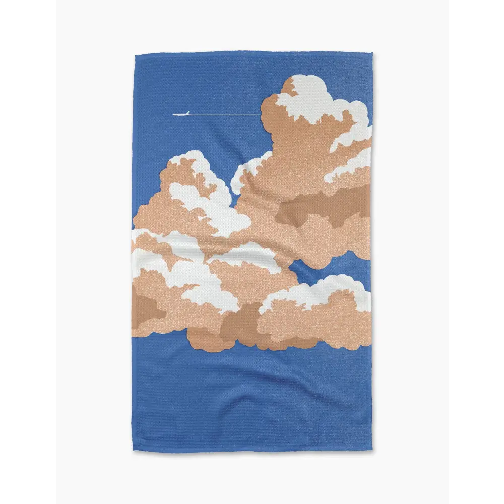 Kitchen Towel - Clouds with Jet - Geometry