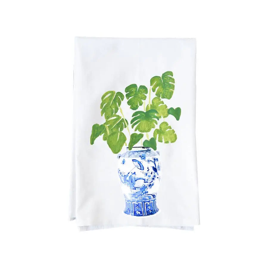 Kitchen Towel - Ginger Jar with Heart Palm - Knollwood Lane