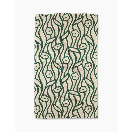 Kitchen Towel - Nostalgic Flowers - Geometry