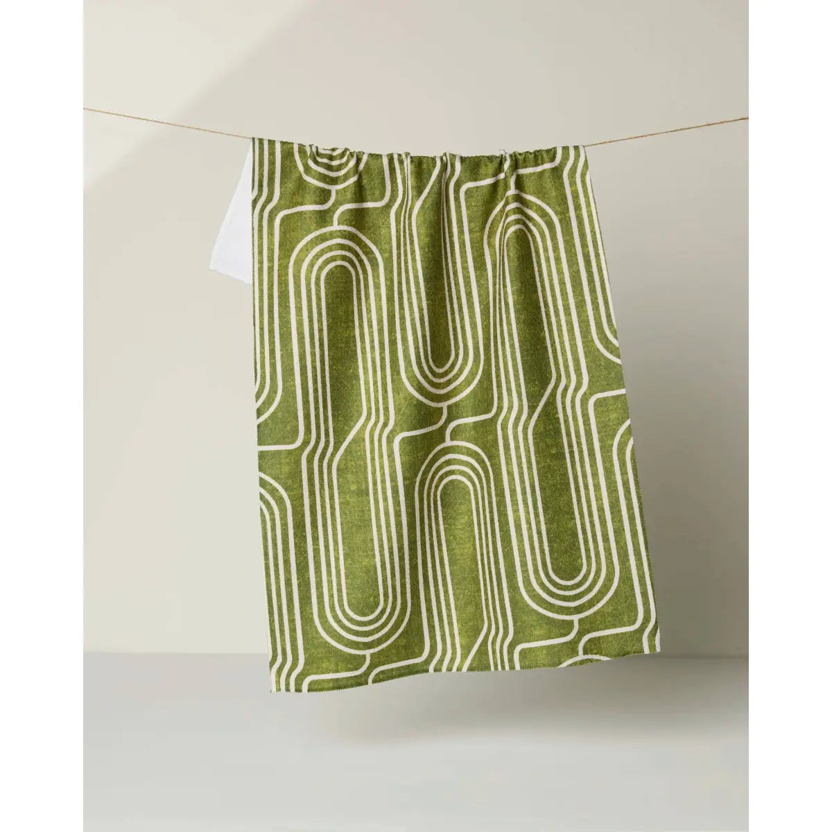 Kitchen Towel - Roslyn - Modern Green - Geometry