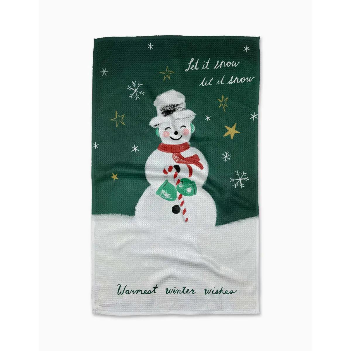 Kitchen Towel - Vintage Snowman - Geometry
