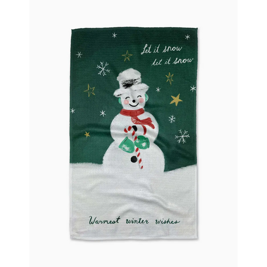 Kitchen Towel - Vintage Snowman - Geometry