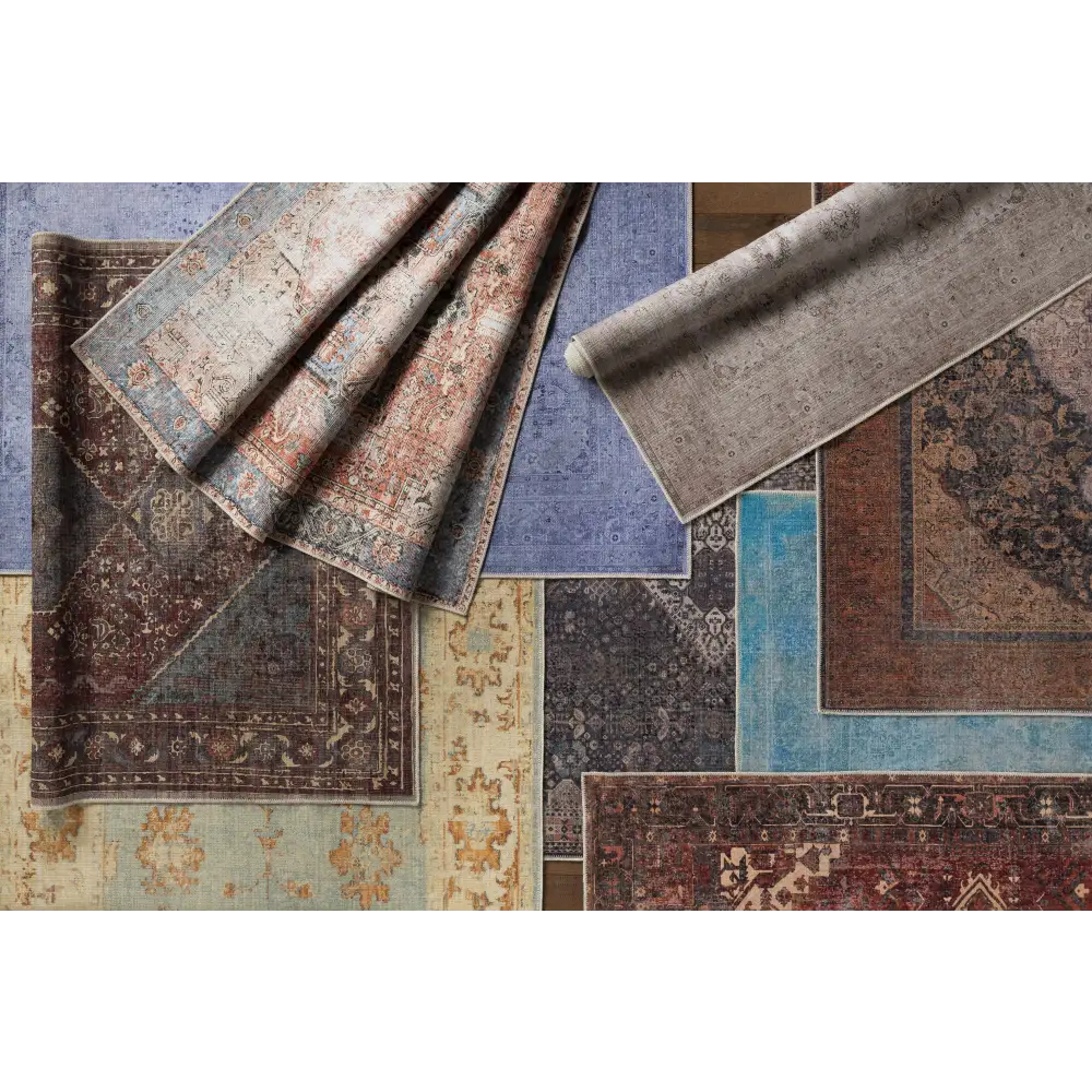 Kittrell Brown Medallion Washable Rug - Boutique Rugs