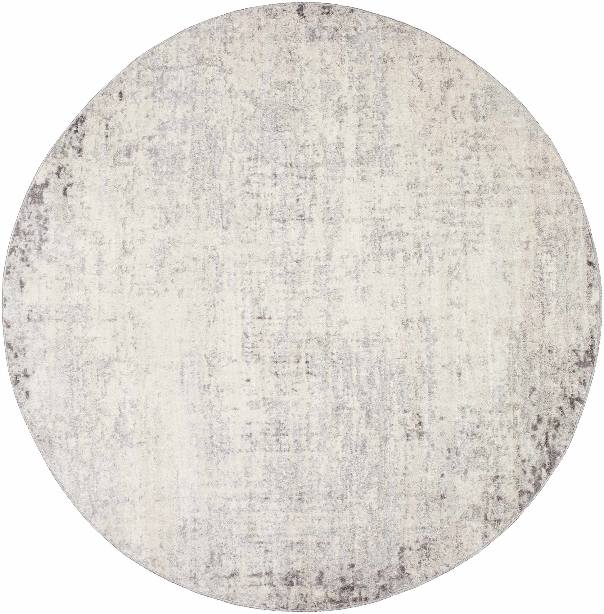 Kalanganan Abstract Smokey Rug - 6’7’’ x 6’7’’ Round - Boutique Rugs