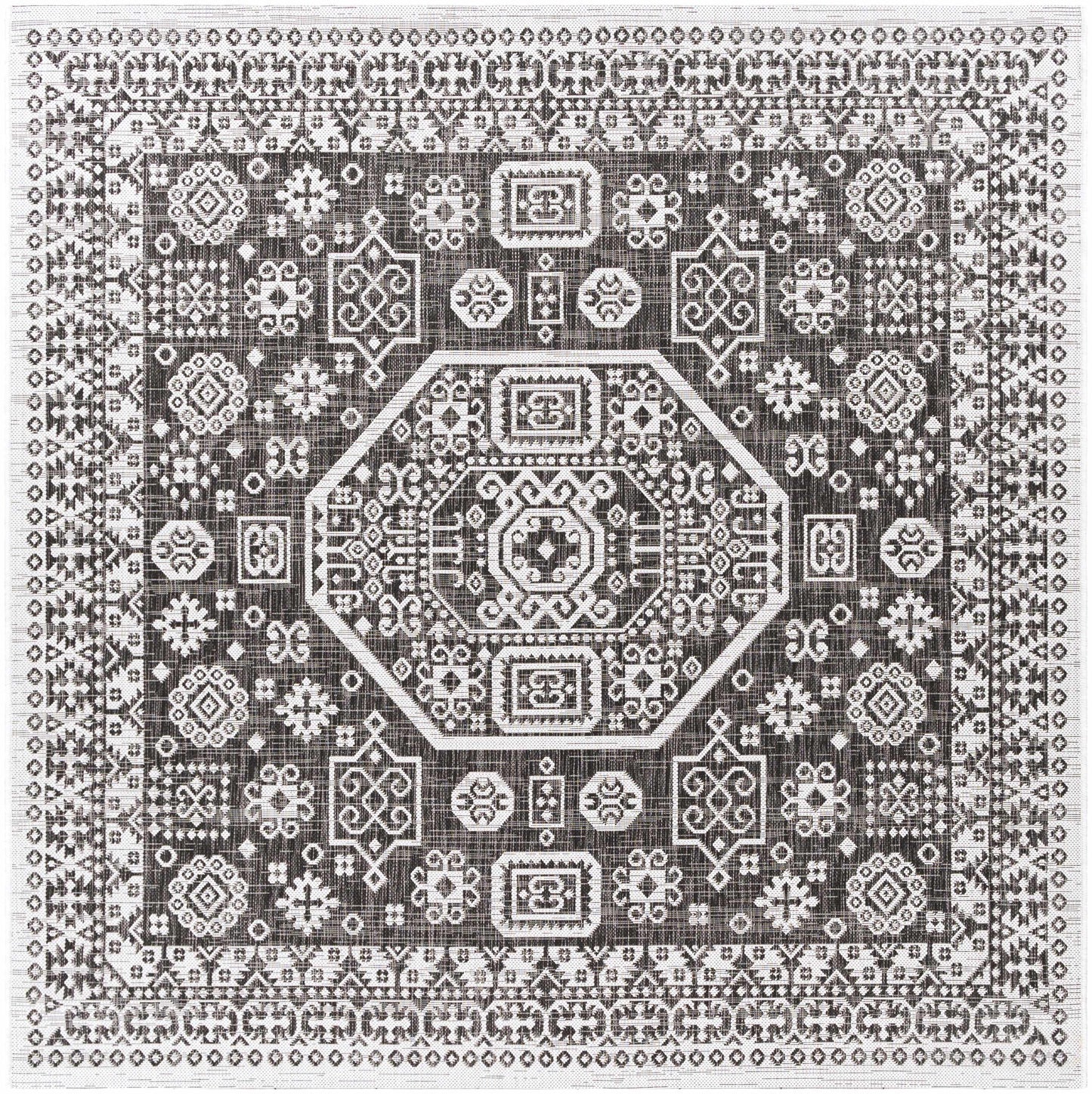 Kingscliff Black&White Outdoor Rug - Clearance