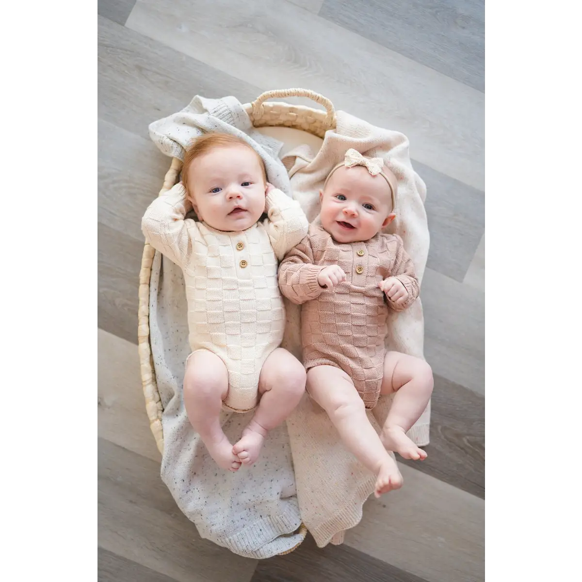 Knitted Baby Blanket - Rainbow Sprinkle - Harp Angel Boutique