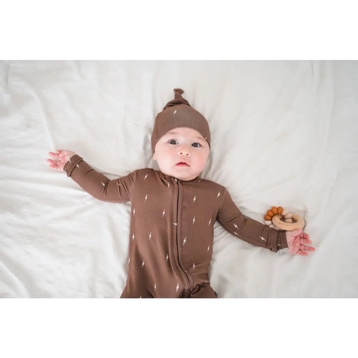 Knot Hat - Brown Lightning - Harp Angel Boutique