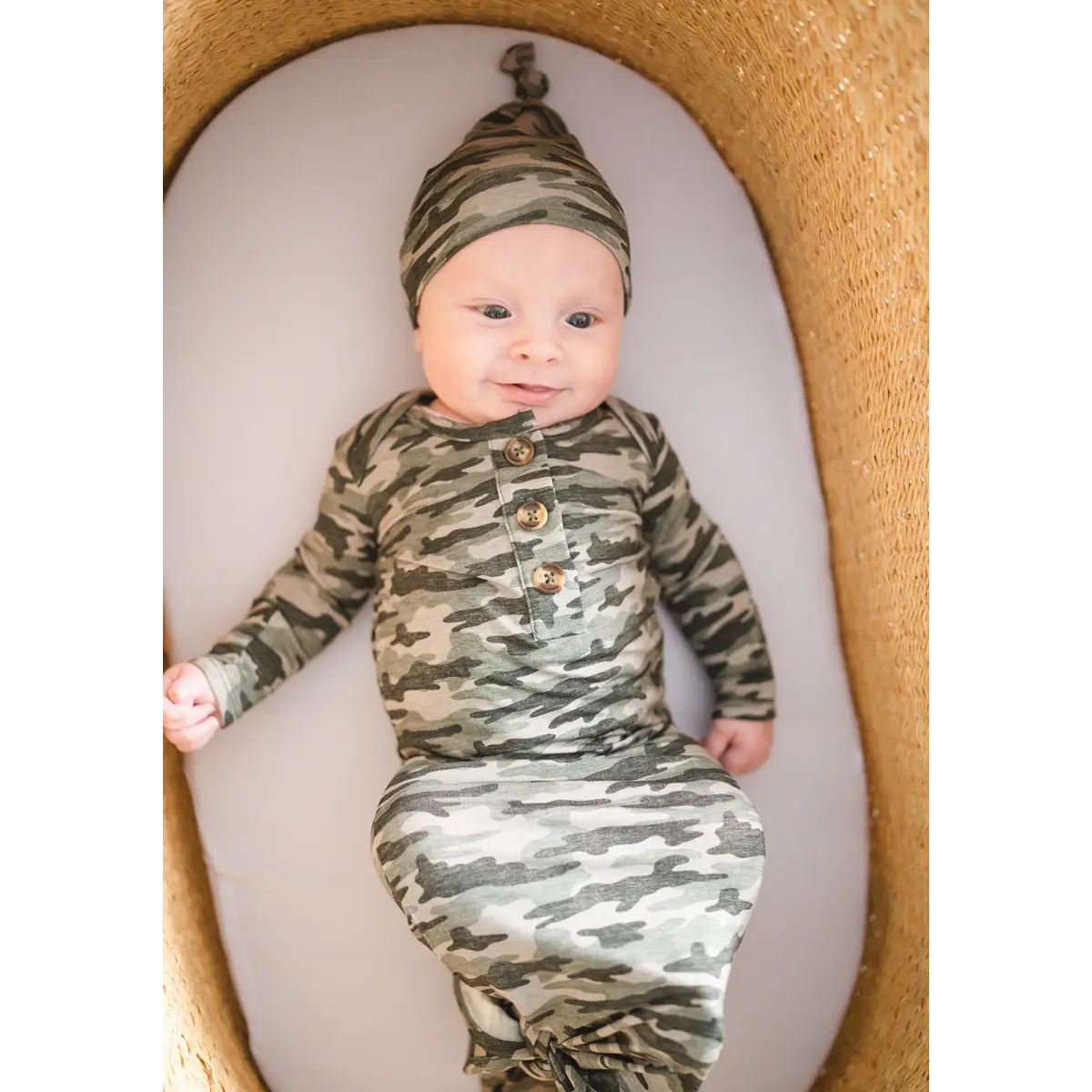Knot Hat - Camo - Harp Angel Boutique